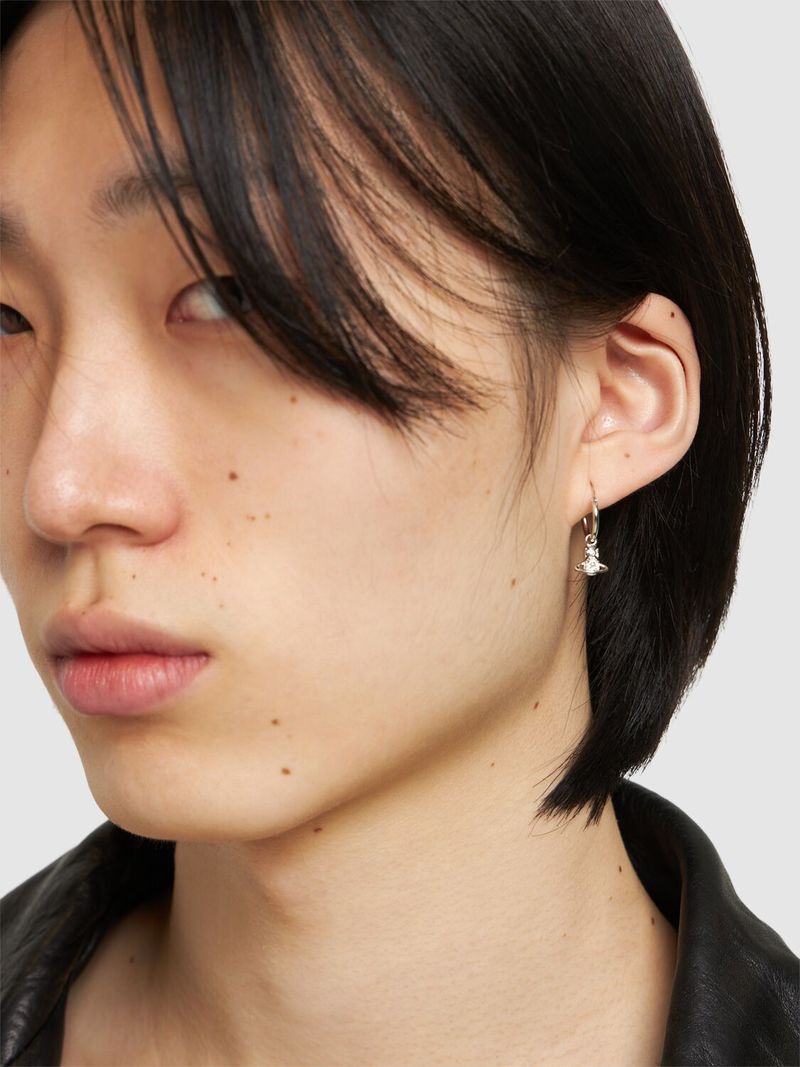 Vivienne Westwood Nina Sparkle Hoop Crystals Earrings