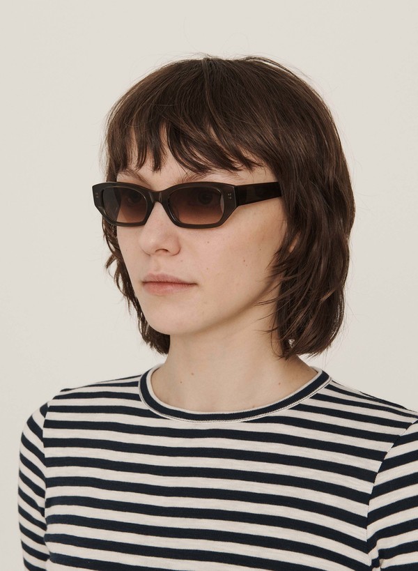 YMC Rahel Sunglasses - Olive Green/Graduated Brown | Garmentory display picture 1