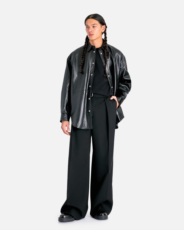 パンツ JIL SANDER Wool Gabardine BLACK 48 JIL SANDER Wool-gabardine straight-leg pants | NET-A-PORTER