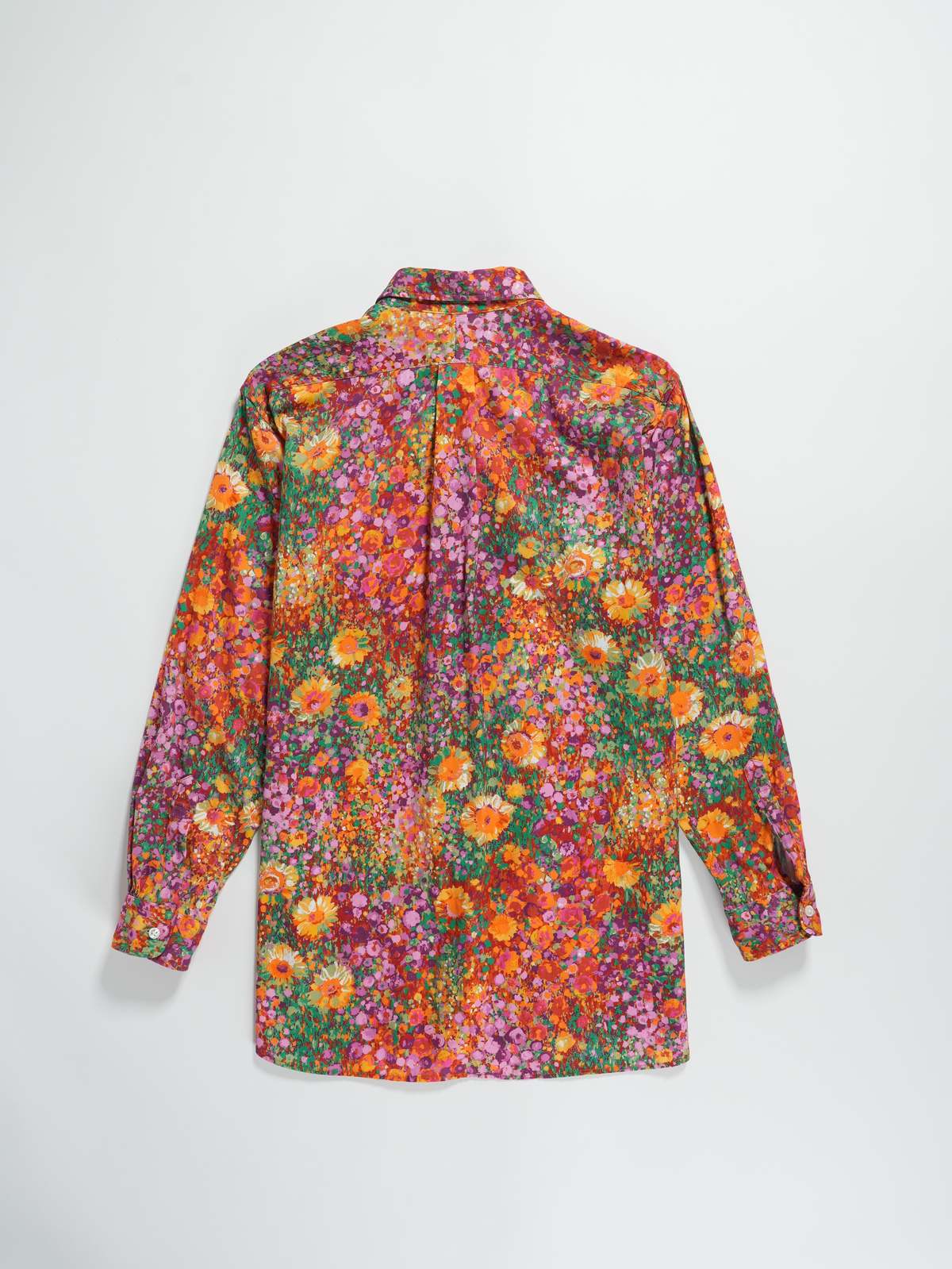 Engineered Garments 19 Century BD Shirt - Floral Satin | Garmentory