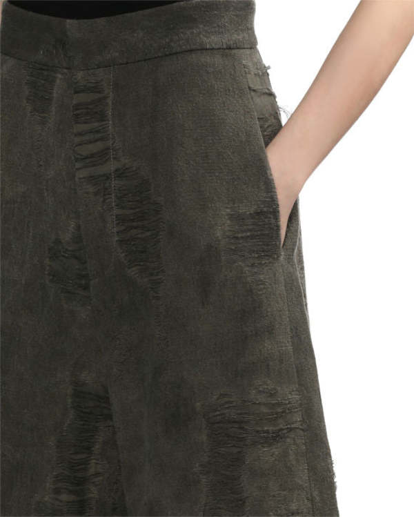 Uma Wang Distressed Pitti Pants - Grey | Garmentory