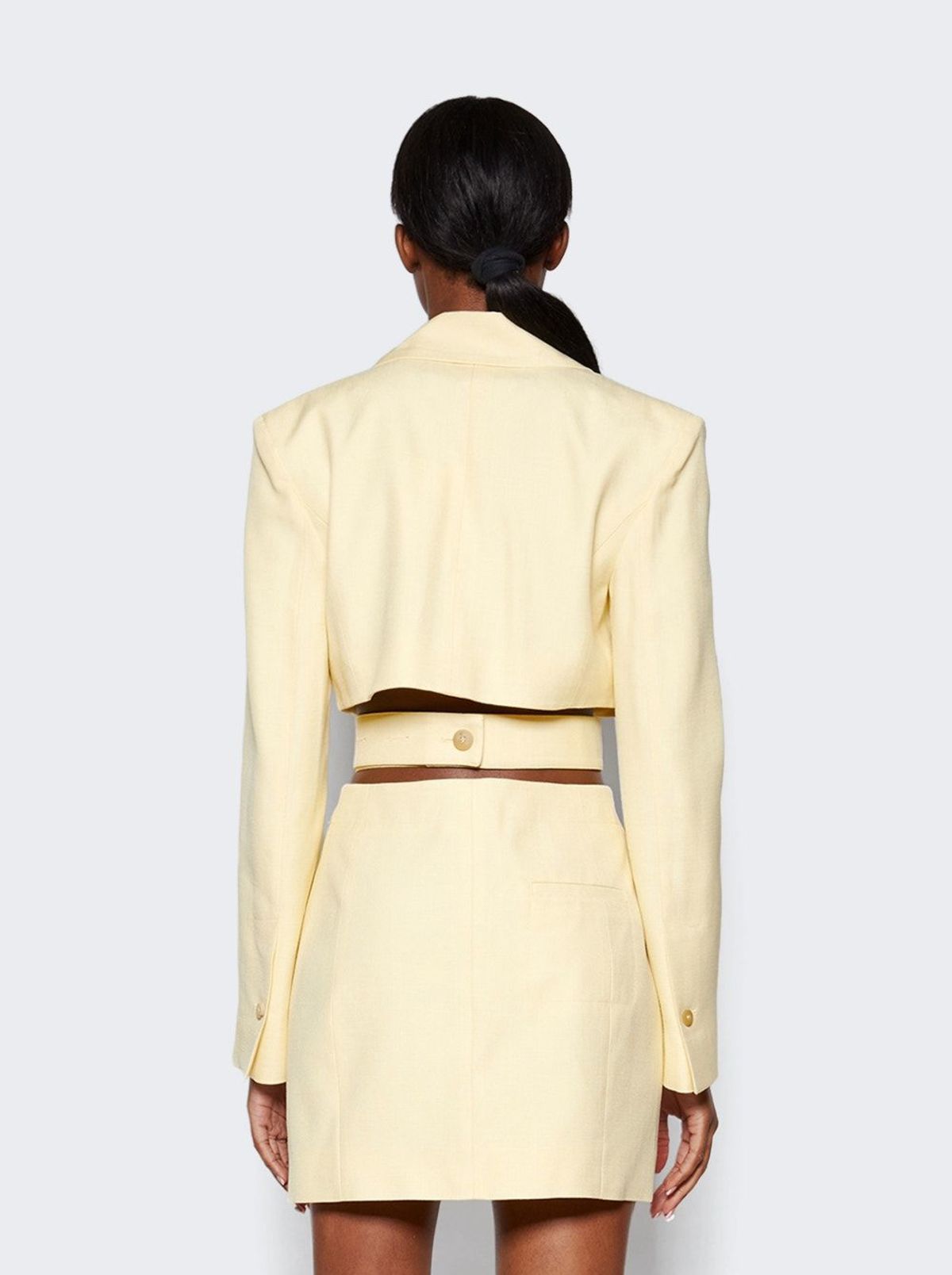 Jacquemus La Robe Bari Dress - Pale Yellow | Garmentory
