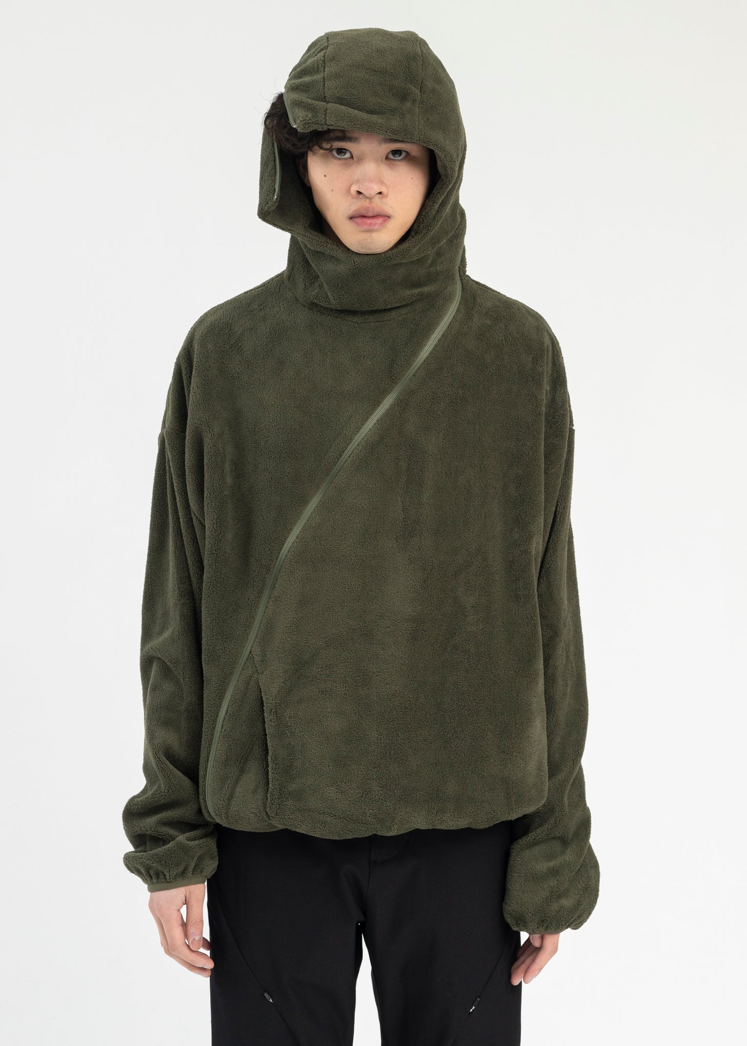 Post Archive Faction (Paf) 5.1 Hoodie Center - Olive Green