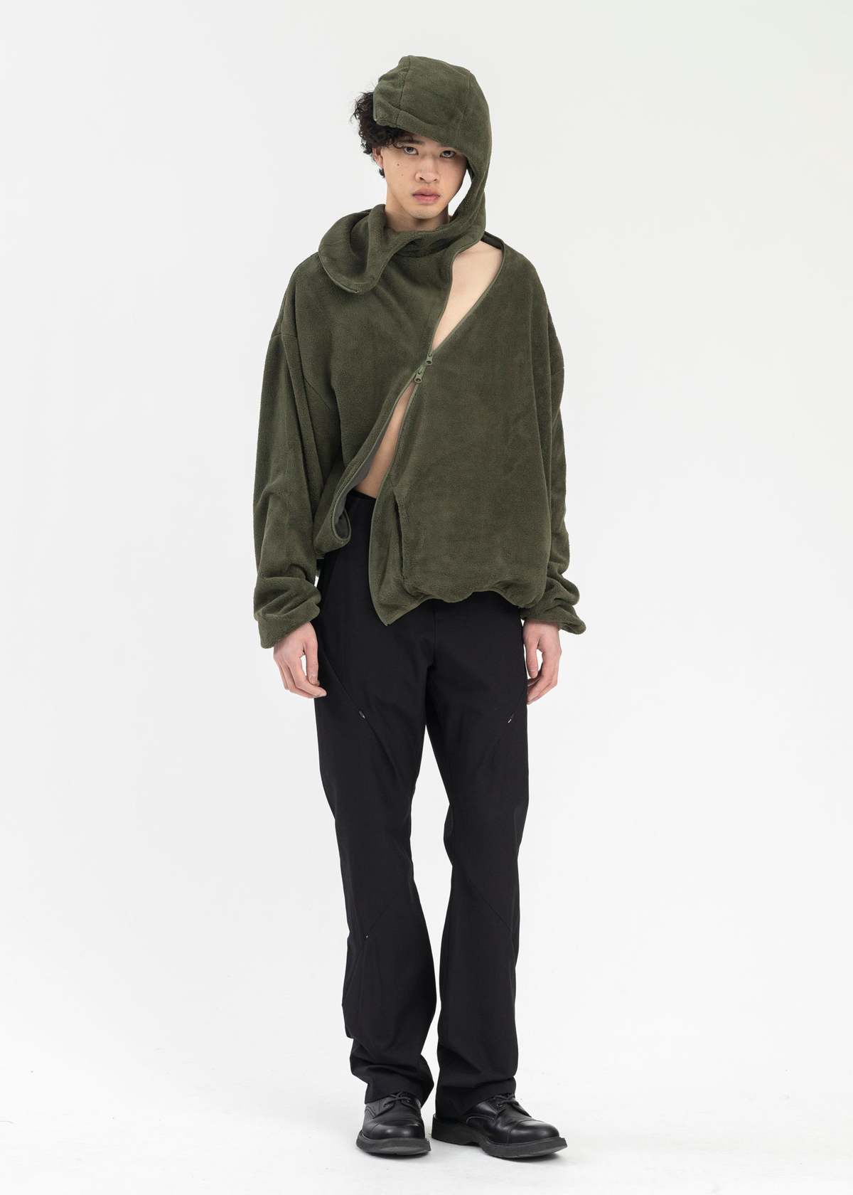 Post Archive Faction (Paf) 5.1 Hoodie Center - Olive Green