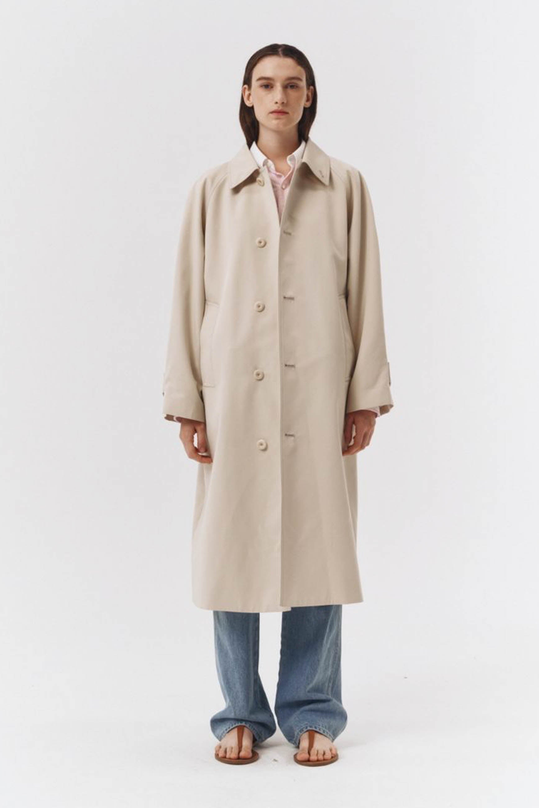 Dunst Unisex Volume Mac Coat Beige