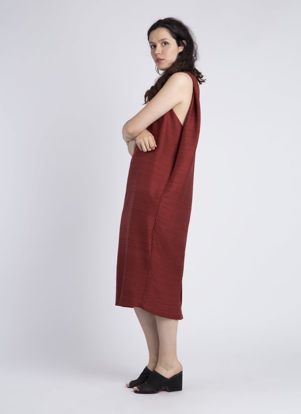 High Neck Silk Dresses