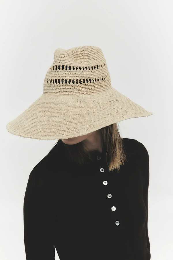 NEW JANESSA LEONE women\'s harlow hat in natural Shop Janessa Leone - Women main image 3