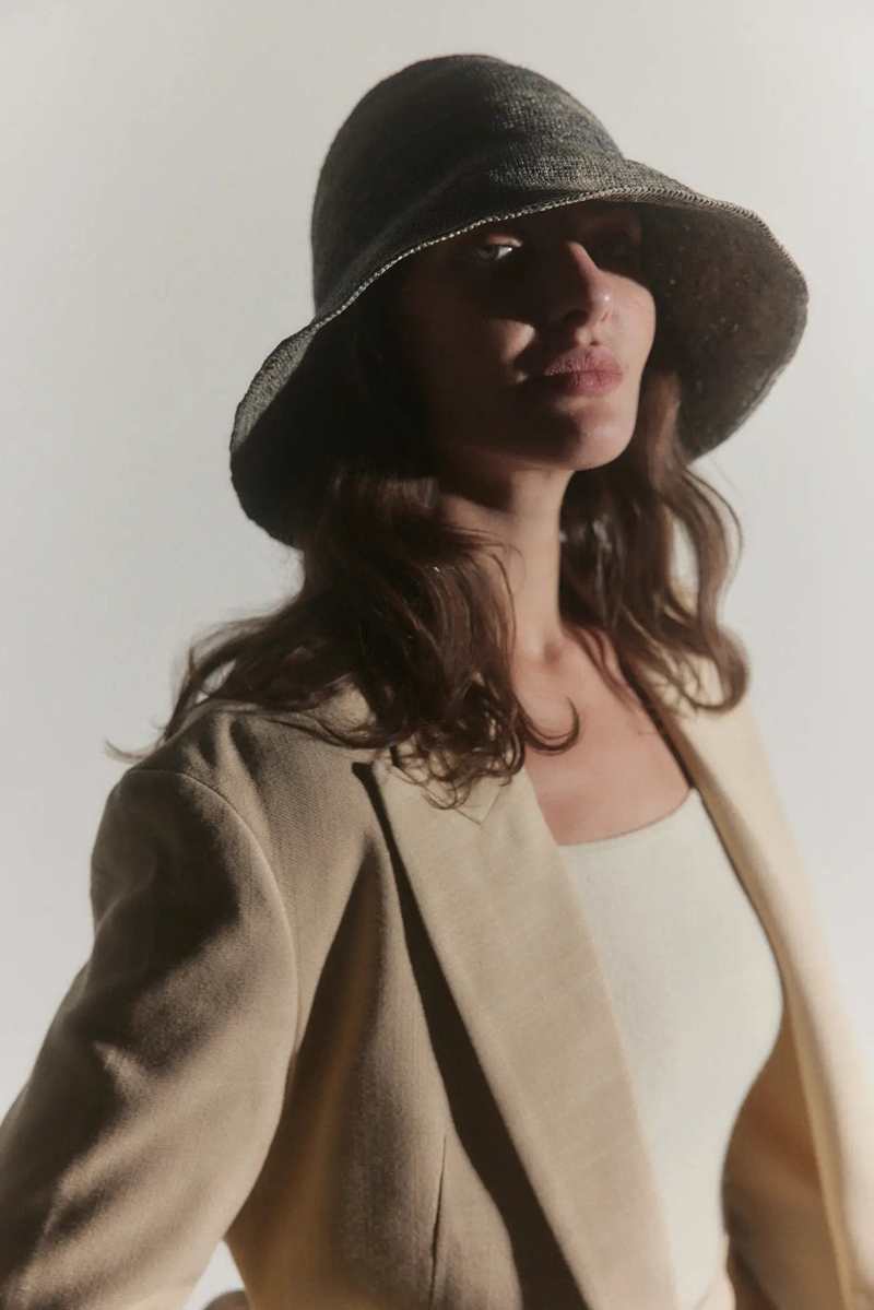 Janessa Leone Teagan Hat - navy | Garmentory display picture 2