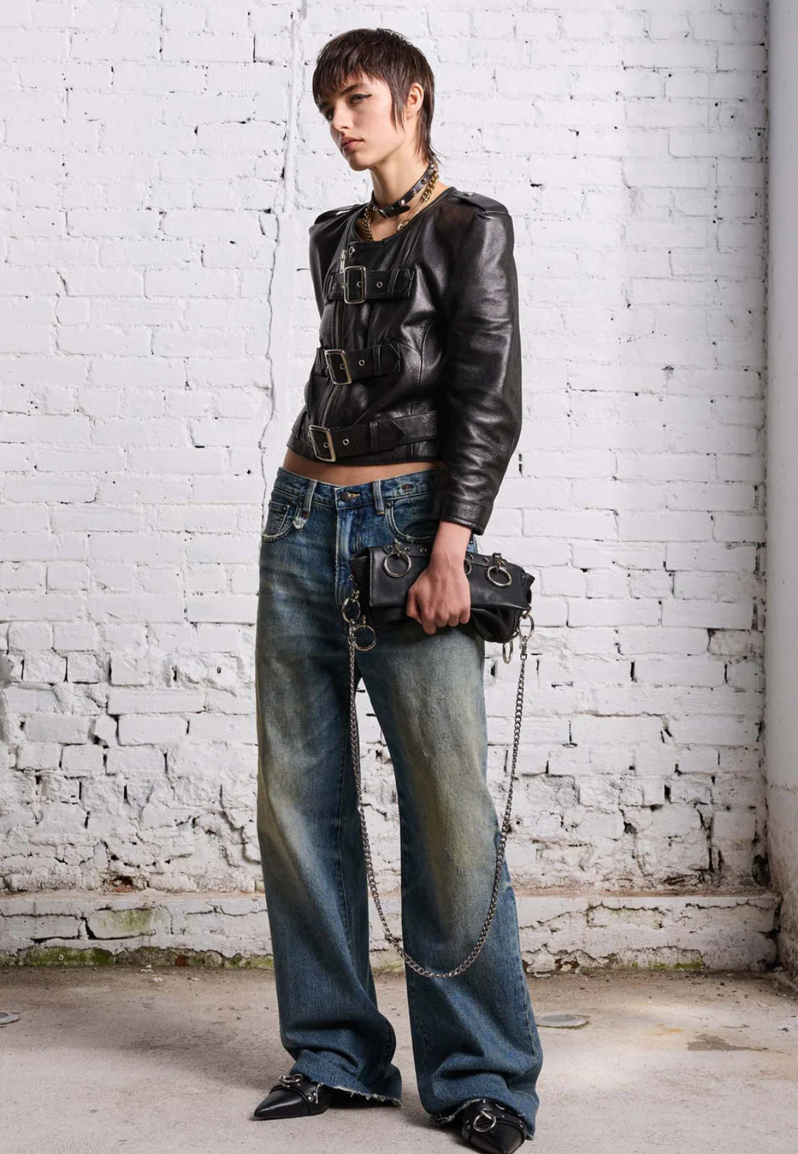 【関税込み】R13 ブルー D'Arcy ルーズジーンズ D'ARCY LOOSE JEANS - BARTER INDIGO - R13