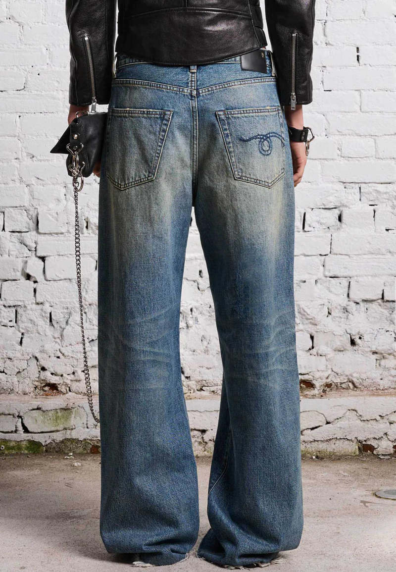 R13 D'arcy Loose Jean - Clinton Blue | Garmentory