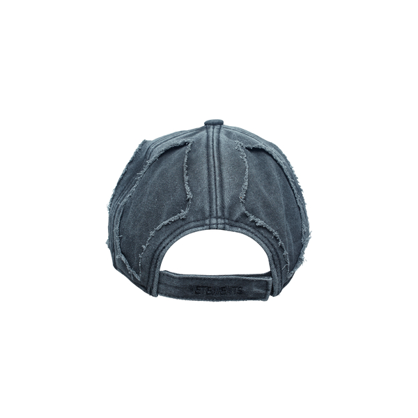 VETEMENTS Destroyed Denim Cap | Garmentory