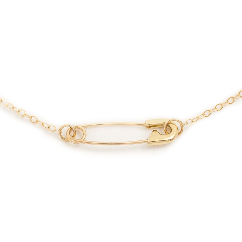 Futaba Hayashi Safety pin necklace - 14K yellow gold Futaba Hayashi Safety pin necklace - 14K yellow gold