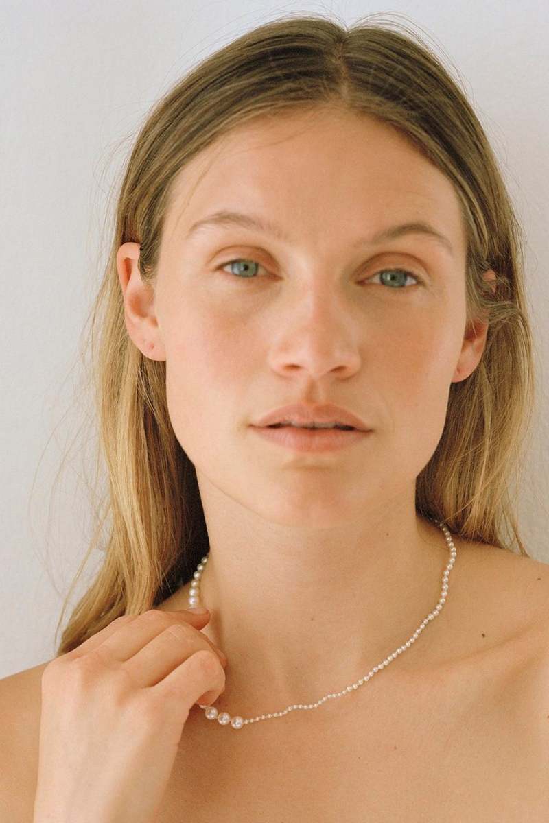 Sophie Bille Brahe Petite Peggy Necklace White