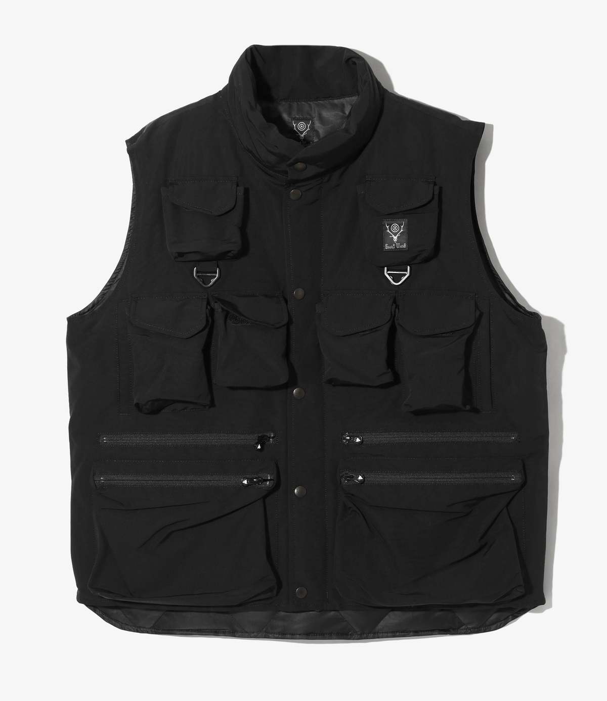ウェア South2West8 Multi Pocket Zipped Vest MULTI-POCKET-ZIPPED-VEST-