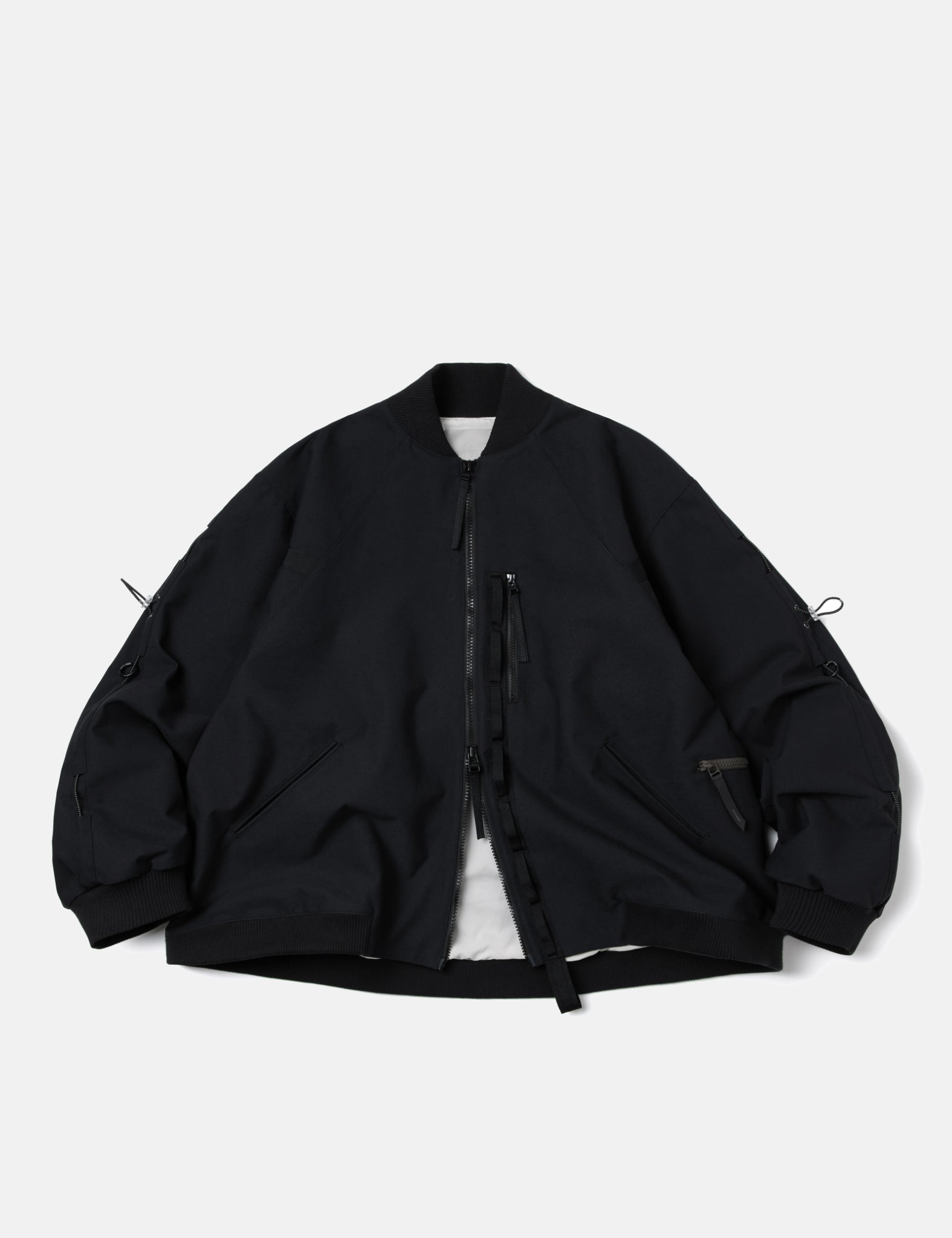 GOOPiMADE G7-TB Type-7 Logo Bomber - Charcoal Grey | Garmentory