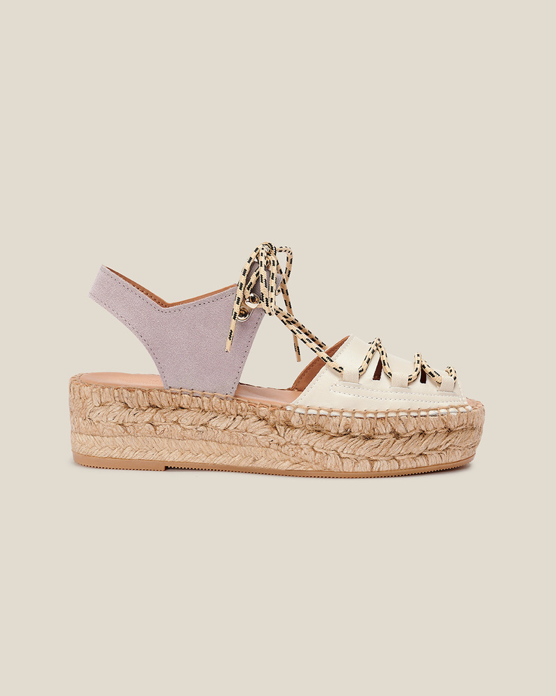 [Naguisa]Cima Ecru Olive【 残りわずか】 NAGUISA CIMA ESPADRILLES - LIGHT BROWN/ECRU | Garmentory