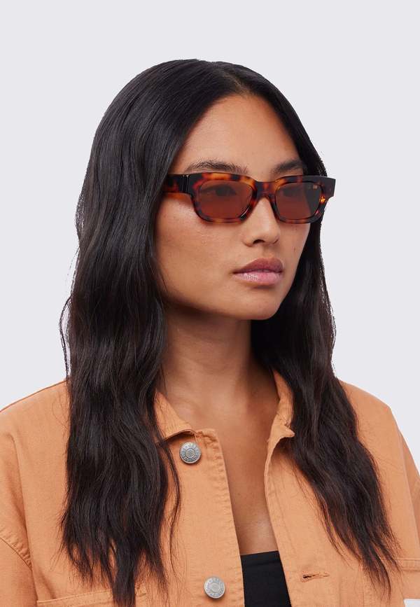 アカサタナ AKILA Zed Sunglasses - Havana/Orange | Garmentory