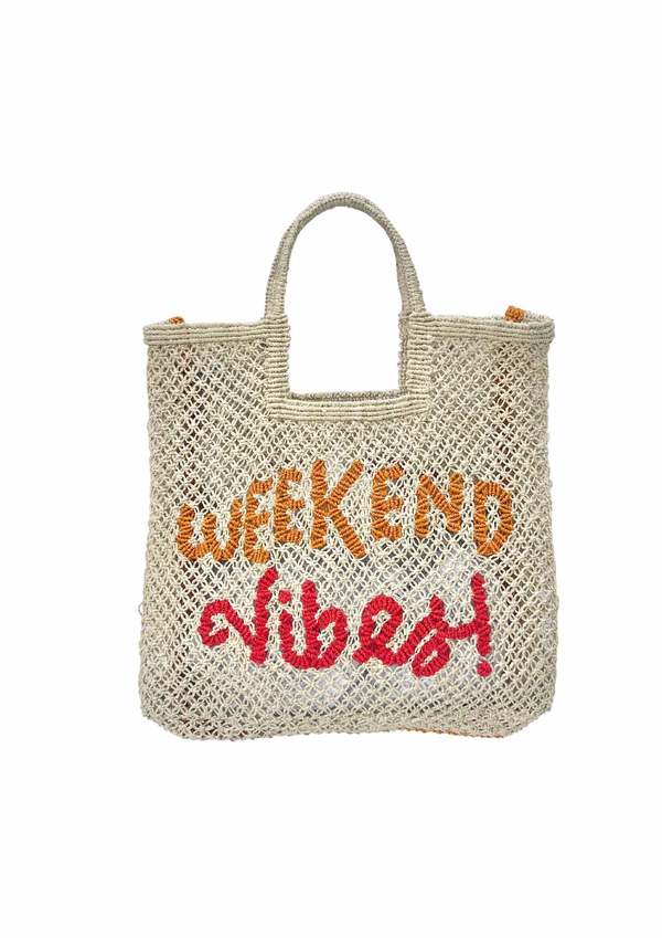 The Jacksons London AMOUR Jute Bag Scarlet & Natural main image 1