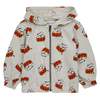 Kids Bobo Choses Baby Play The Drum All Over Hooded Sweatshirt - Grey - Thumbnail 4