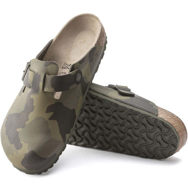 Birkenstock Boston Birko Flor Desert Soil Camo Green Clogs 43 Men’s 10 Wide Boston - Desert Soil Camo Green – Feature main image 4