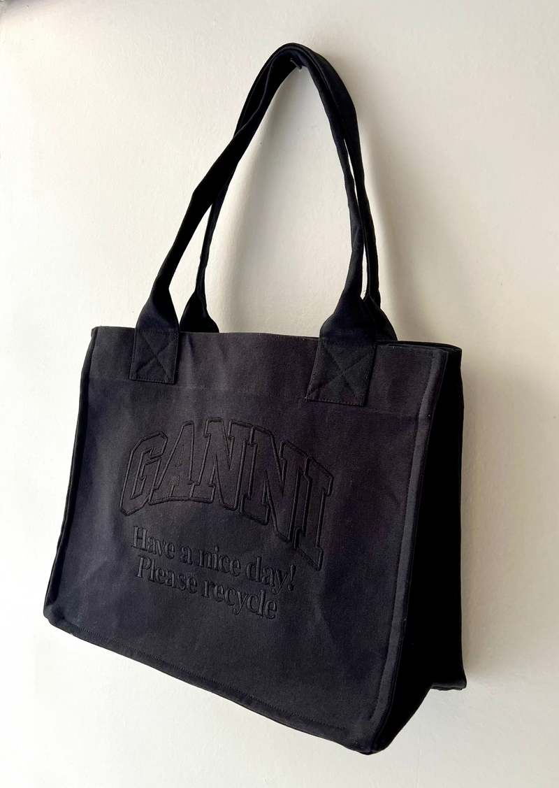 Ganni Large Easy Shopper Bag - Phantom | Garmentory