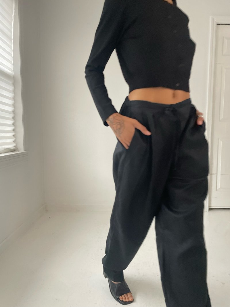 Lord and Taylor best linen pants Black on Garmentory