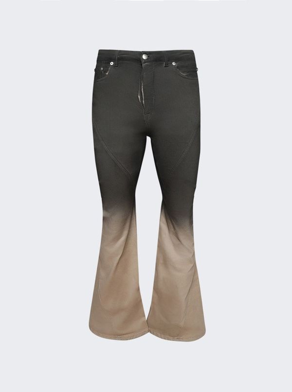 Rick Owens Bias Bootcut Jeans - Black/Pearl Degrade | Garmentory