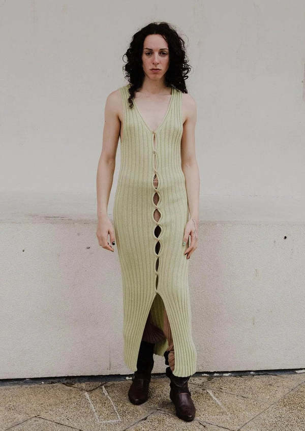 Baserange Loulou Sleeveless Dress - Mimosa | Garmentory Baserange Loulou Sleeveless Dress - Mimosa | Garmentory