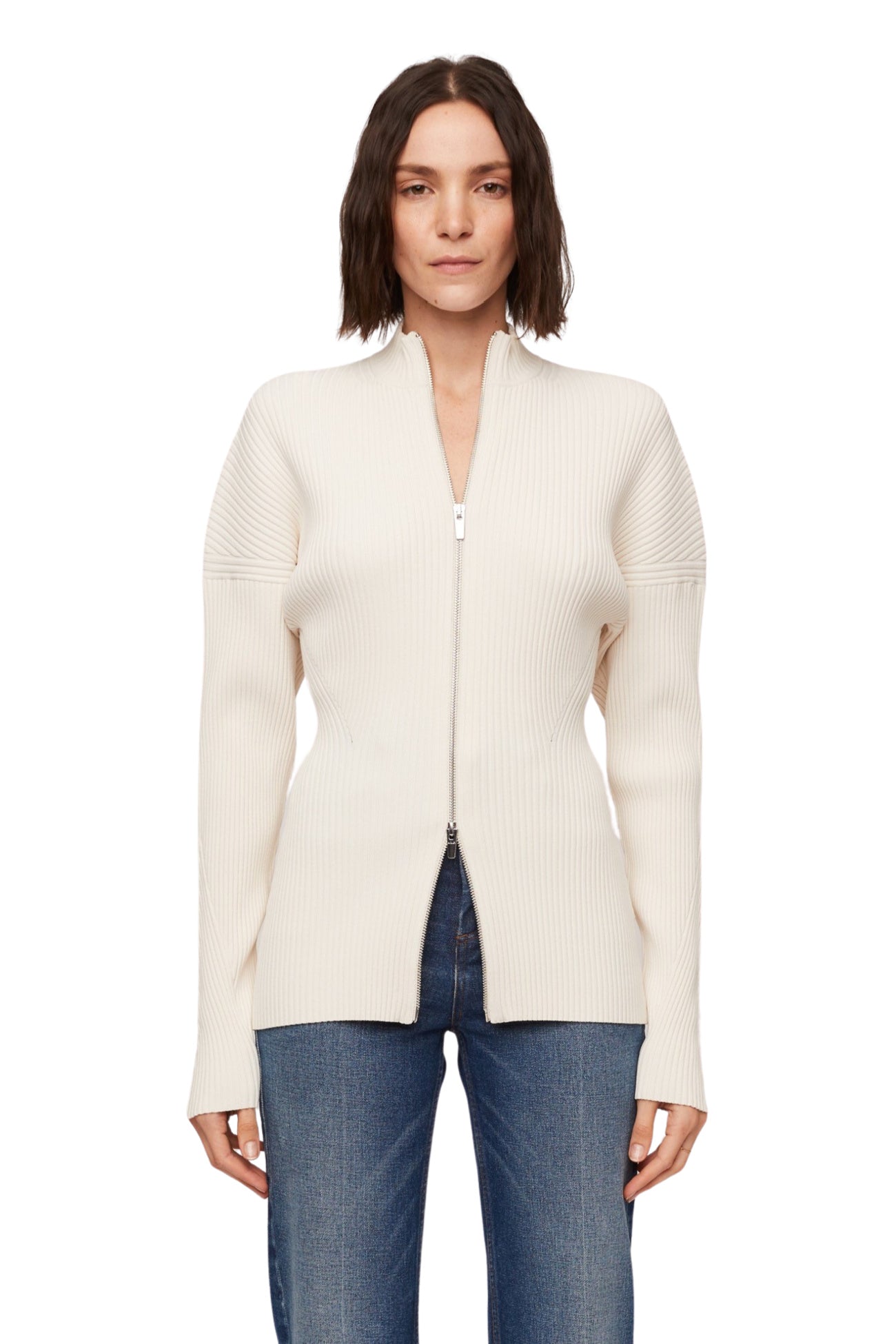 A.L.C. Noa Knit Cardigan - Almond Cream | Garmentory