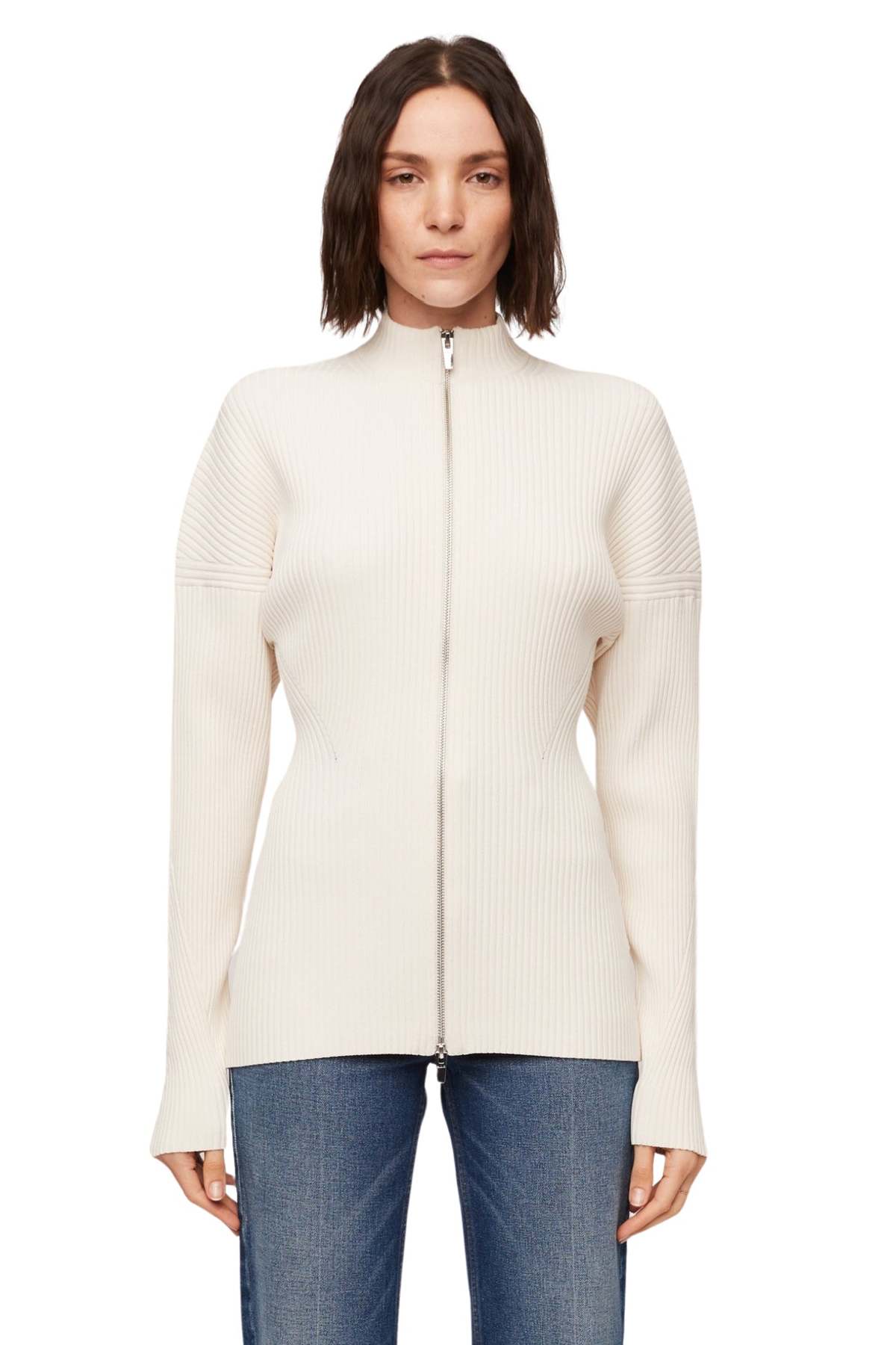 A.L.C. Noa Knit Cardigan - Almond Cream | Garmentory
