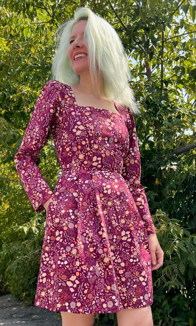 Birds of North America  Twixt-Hell-and-the-White-Oak Dress - Keepsake - Multi