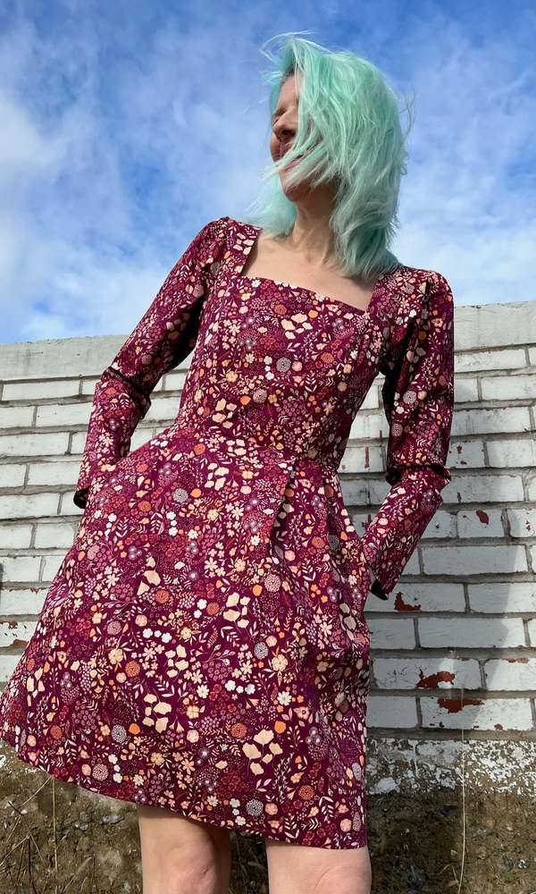 Birds of North America  Twixt-Hell-and-the-White-Oak Dress - Keepsake - Multi