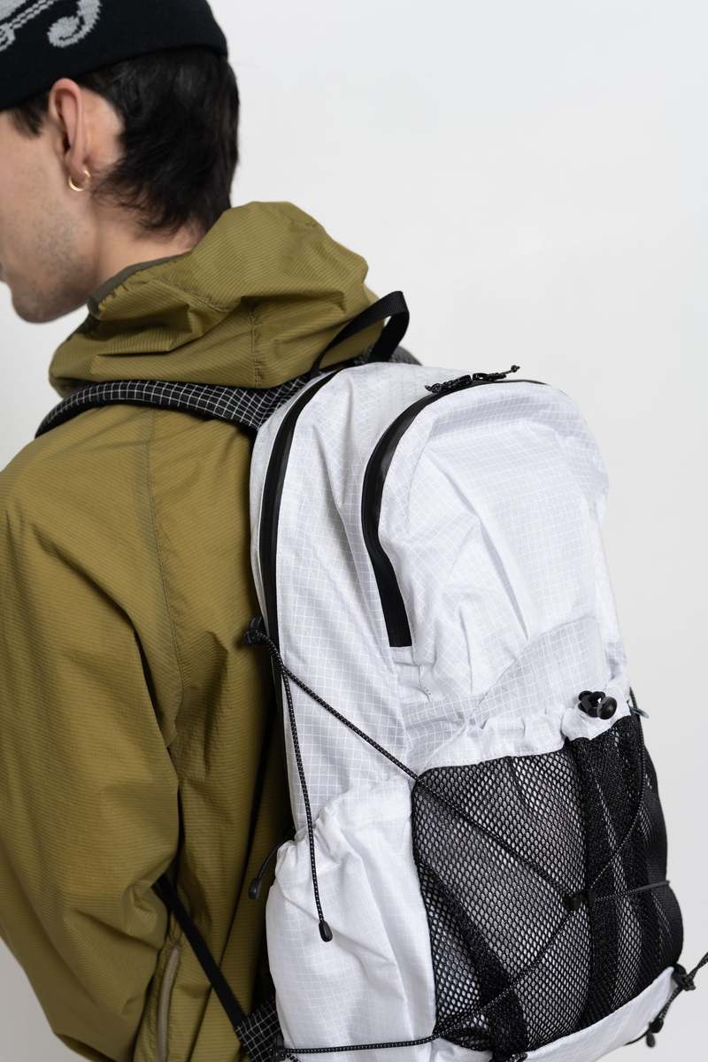 CAYL Grid Fabric Sobaek Backpack - White | Garmentory