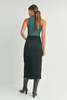 Just Black Denim Utility Pocket Midi Skirt - Washed Black/Medium - Thumbnail 7