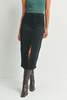 Just Black Denim Utility Pocket Midi Skirt - Washed Black/Medium - Thumbnail 8