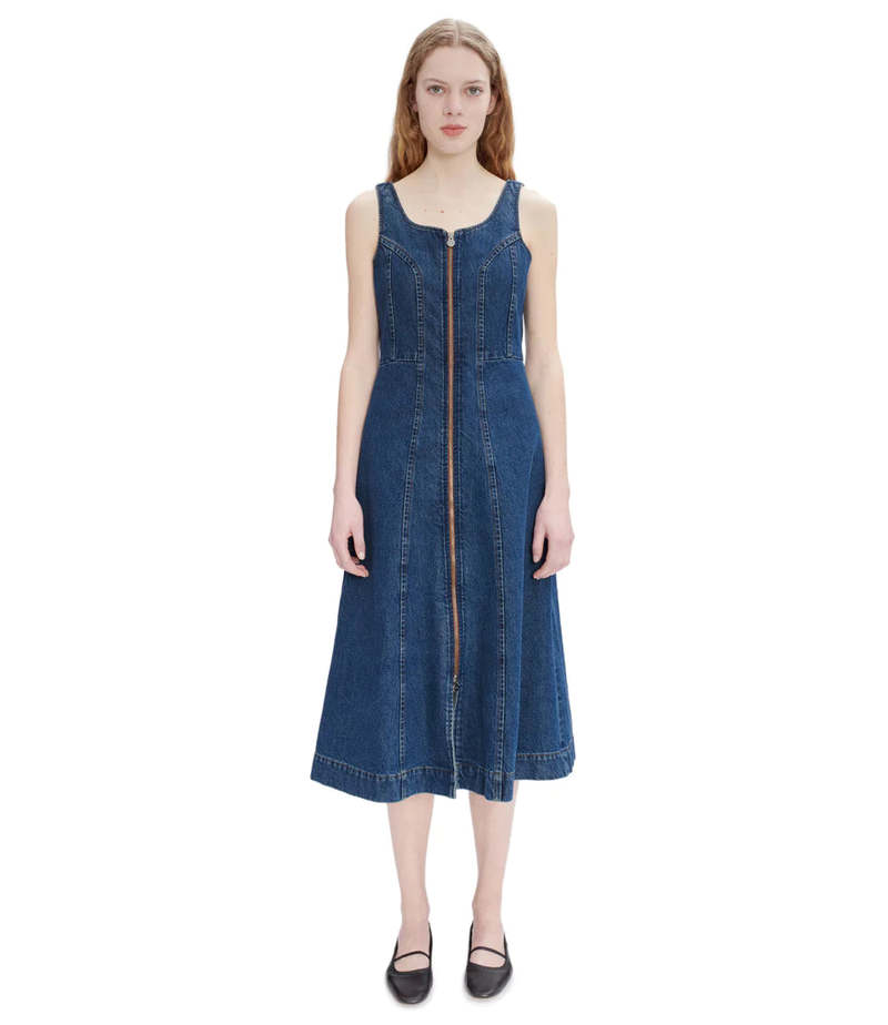 A.P.C. Ally Dress - Stonewashed Indigo | Garmentory