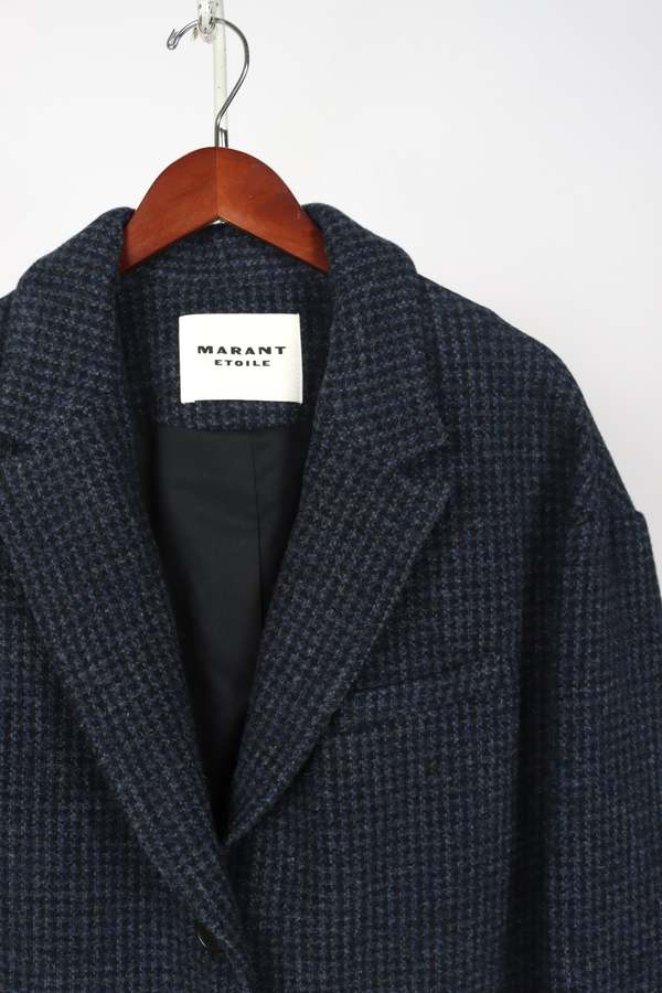isabel marant etoile Limiza Coat - Navy | Garmentory