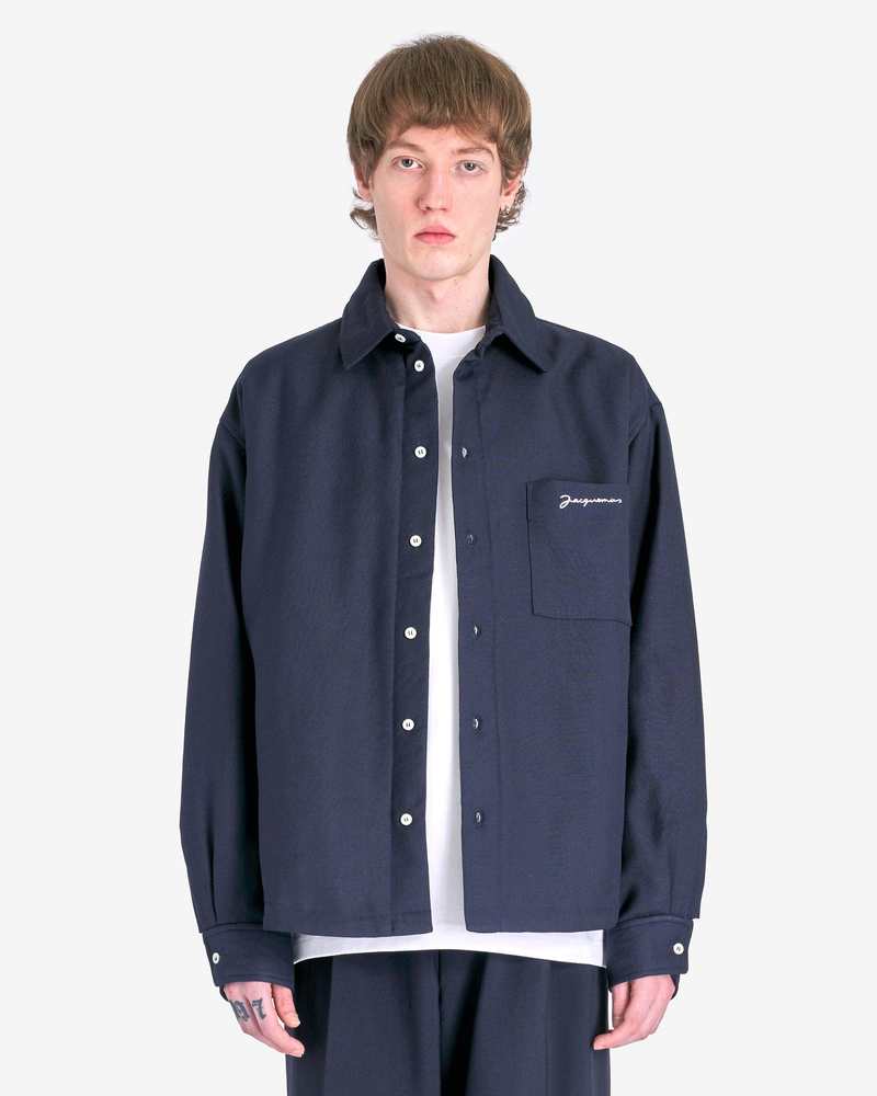 Jacquemus La Chemise Boulanger - Dark Navy | Garmentory