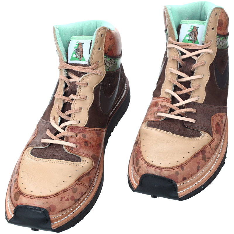 Children of the discordance x RECOUTURE high top sneakers - Brown 