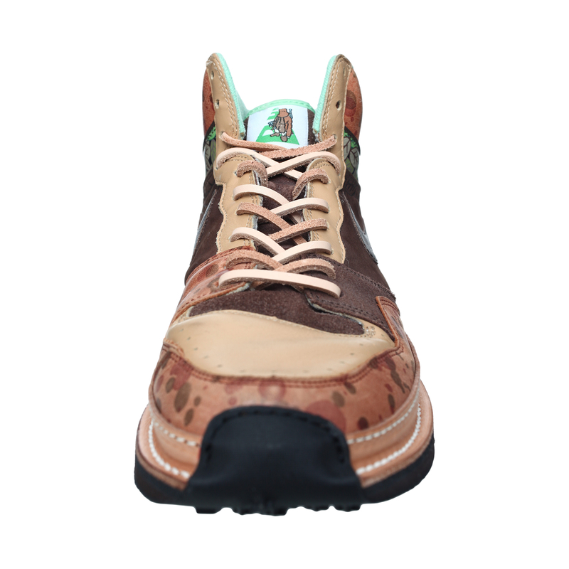Children of the discordance x RECOUTURE high top sneakers - Brown 