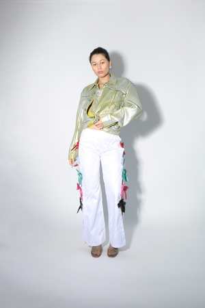 SUPER YAYA SS24 Sofiaリボントップス S 36 SUPER YAYA SS24 Sofiaリボントップス S 36