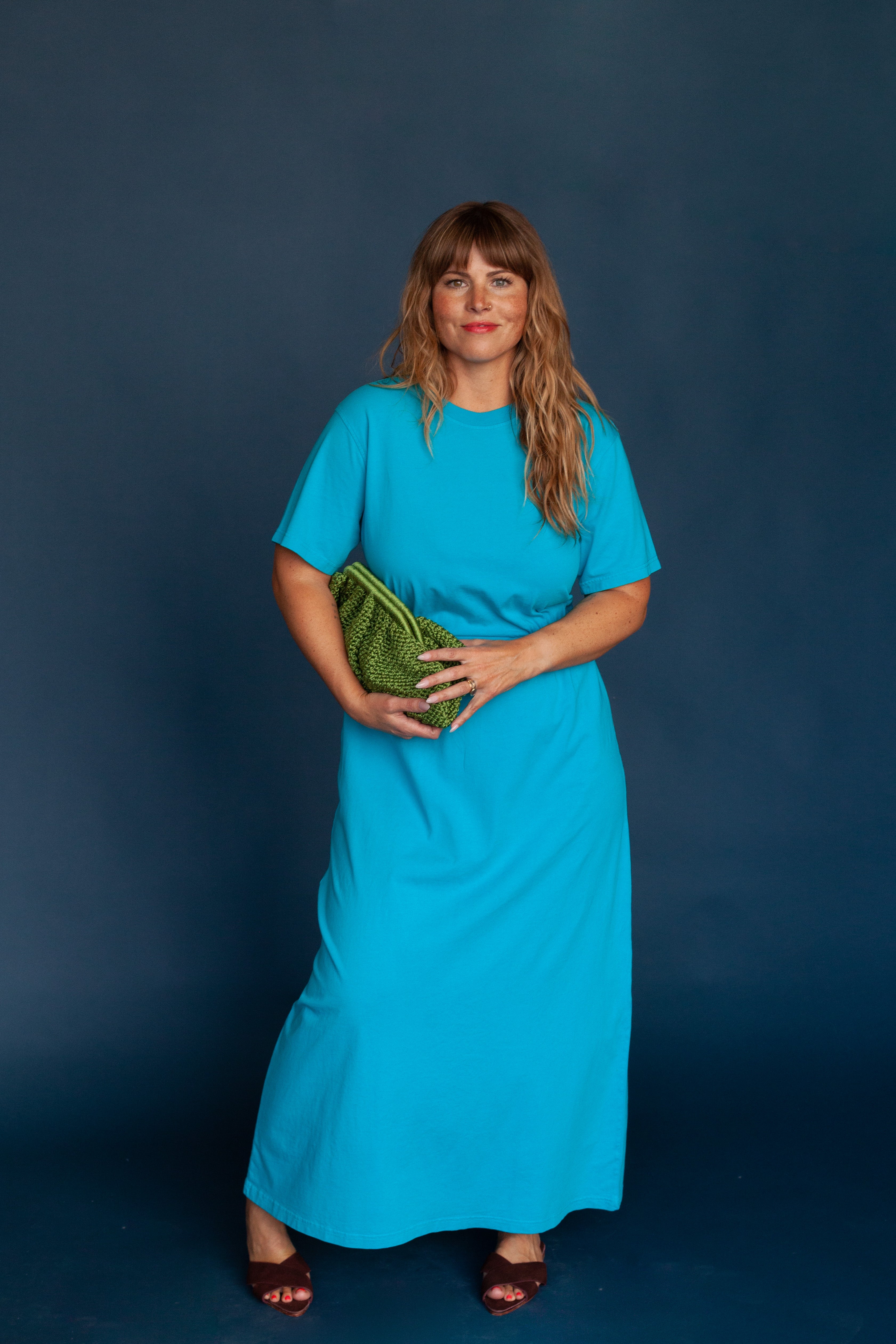 american vintage dress Widland flowing material Normal size Bovalow Dress - Hemp -