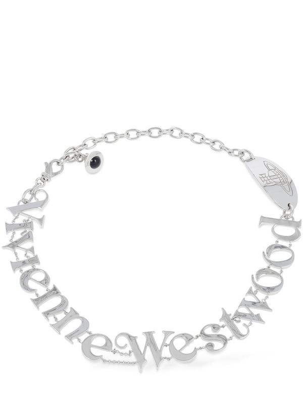 VivienneWestwood RAIMUNDA ピアス ロゴ ☆vivienne westwood☆RAIMUNDA ロゴ文字 チョーカー (Vivienne