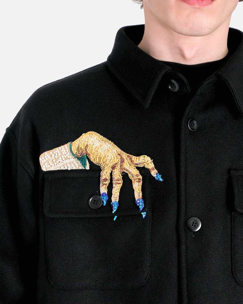 Undercover D-Hand Embroidered Shirt - Black | Garmentory