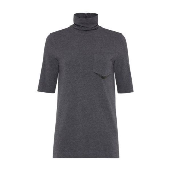 Brunello Cucinelli Turtleneck T-shirt - Dark Grey