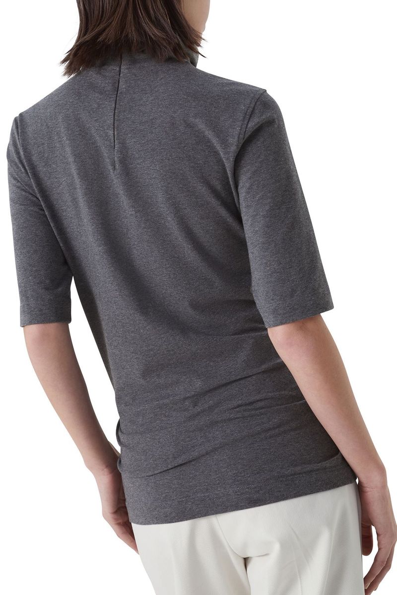 Brunello Cucinelli Turtleneck T-shirt - Dark Grey
