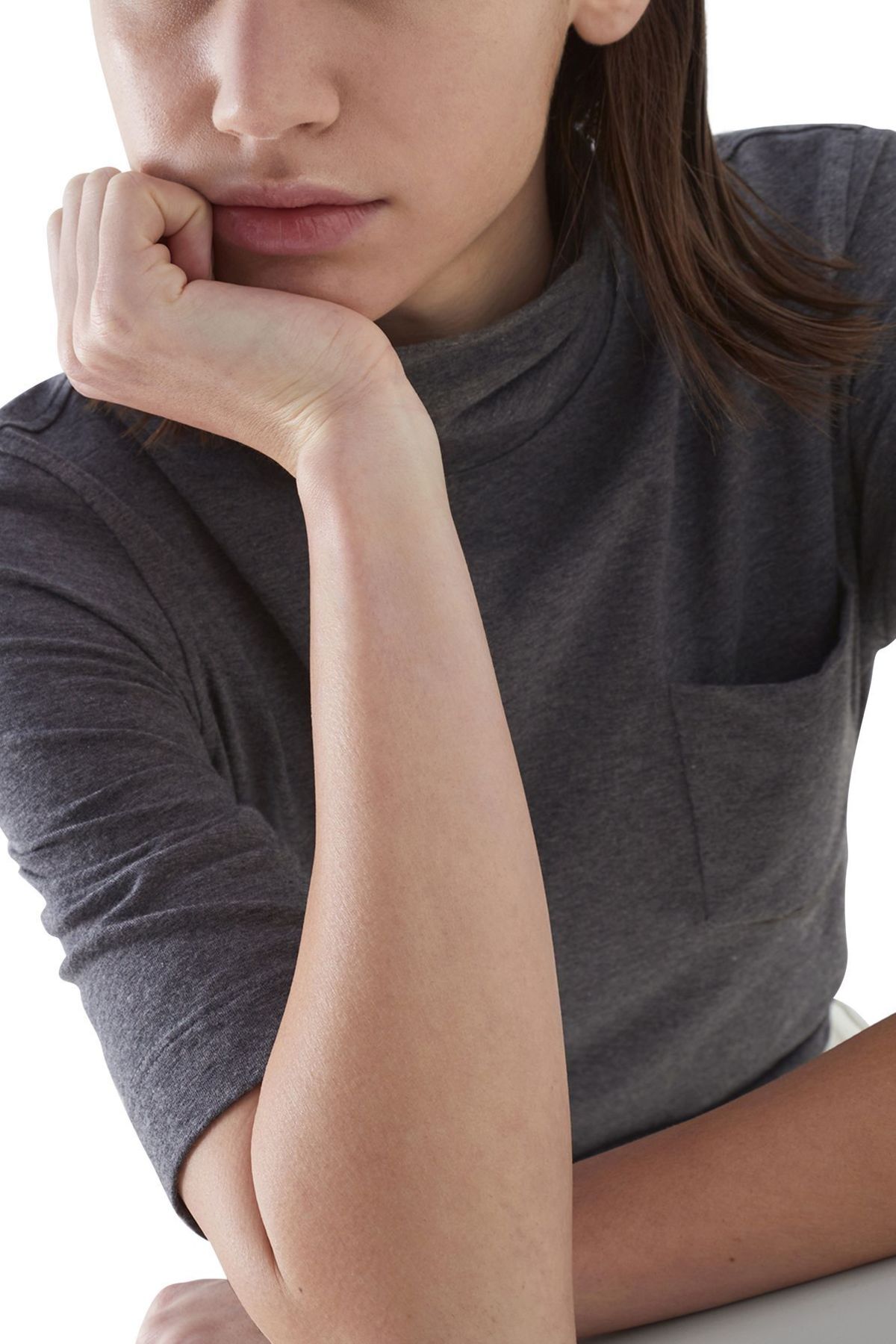 Brunello Cucinelli Turtleneck T-shirt - Dark Grey - Image 6 of 6