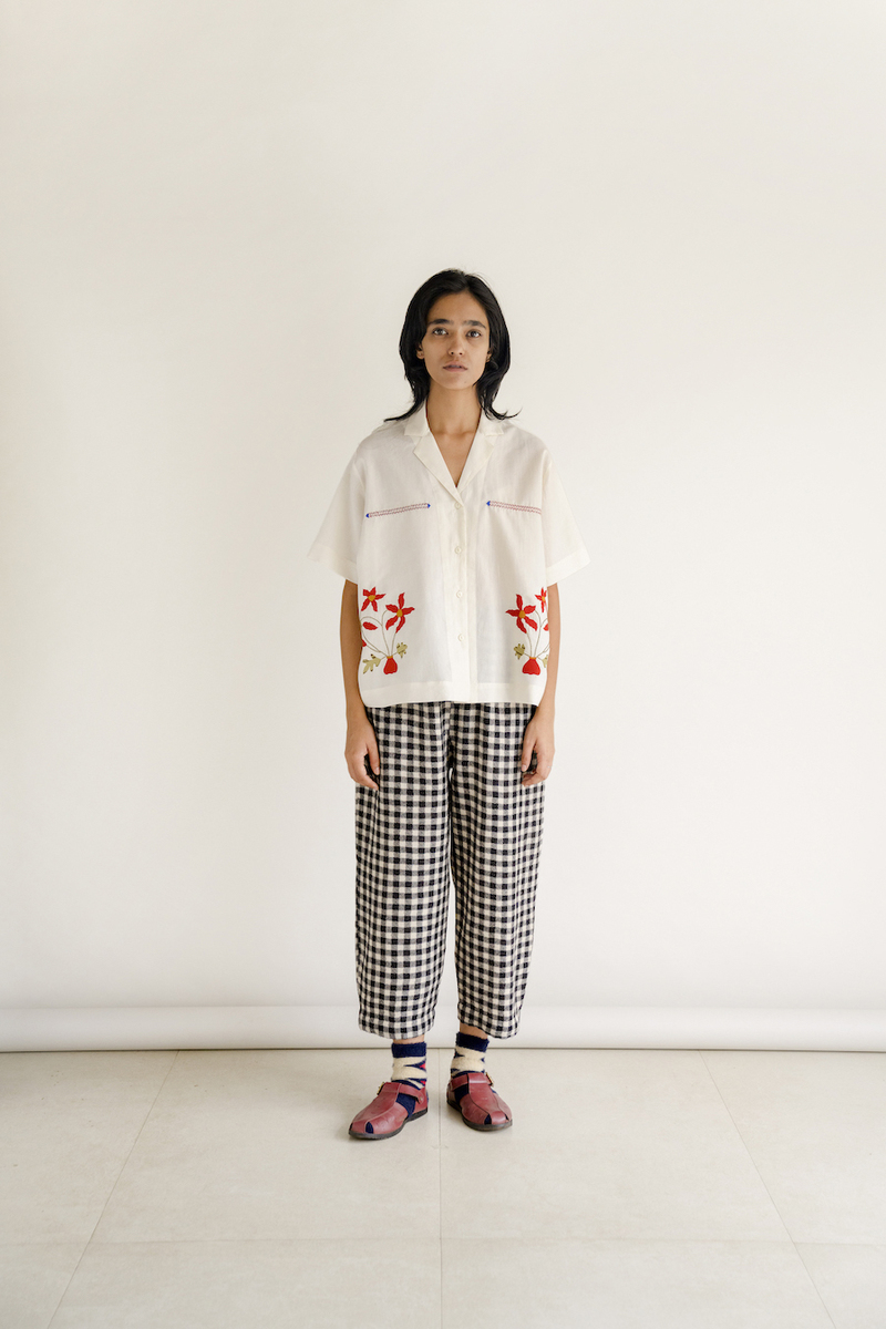 Runaway Bicycle Jon - Red Floral Shirt