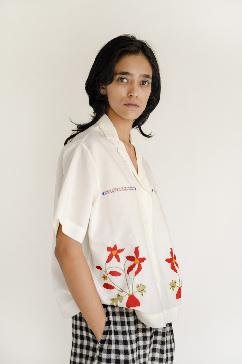 Runaway Bicycle Jon - Red Floral Shirt