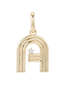 Adina Reyter Groovy Diamond Initial Hinged Charm - 14K Yellow Gold - Thumbnail 2